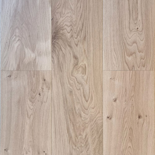 Milky Coffee oak plank flooring showroom board