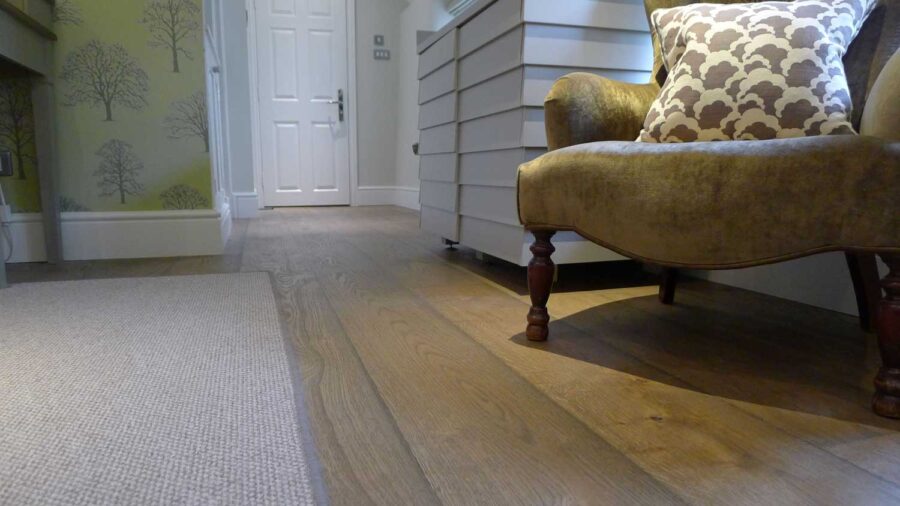 Vintage Grey oak flooring at Calcot Manor