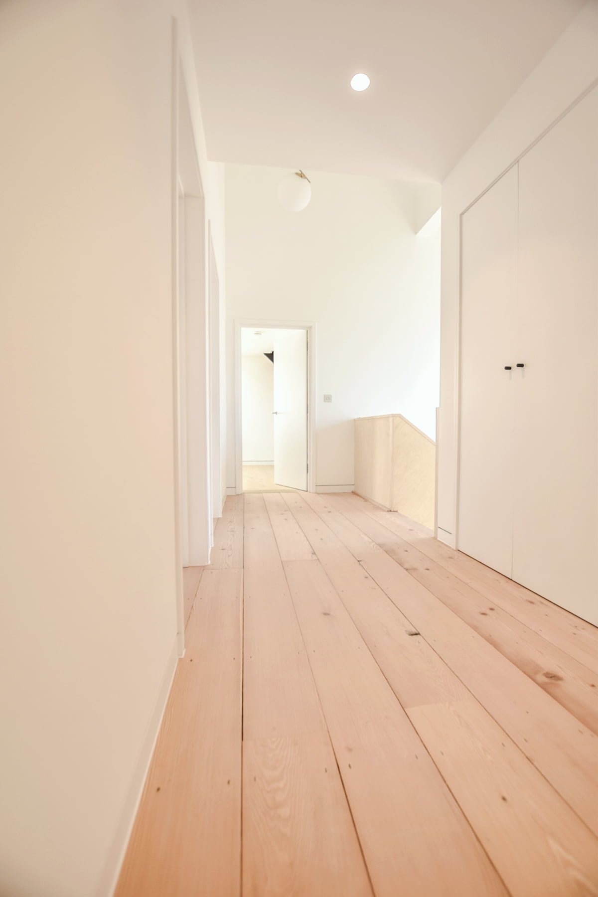 reclaimed douglas fir flooring, hallway