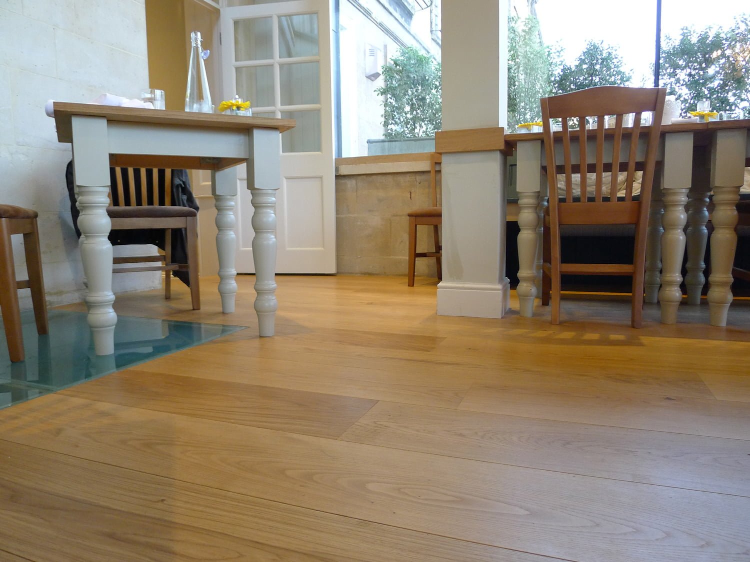 Matt Oiled Mixed Length Oak Flooring, Cowshed Bath - Wood Flooring Project