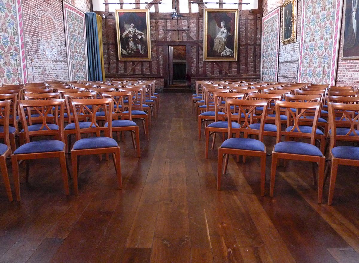 Chaunceys' Regency Russet distressed wood flooring at Hatfield House project