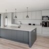 Kitchen With Light Finished Oak Floors