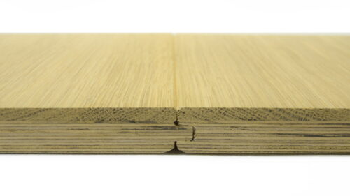 Micro Bevel profile on Engineered Oak floorboard