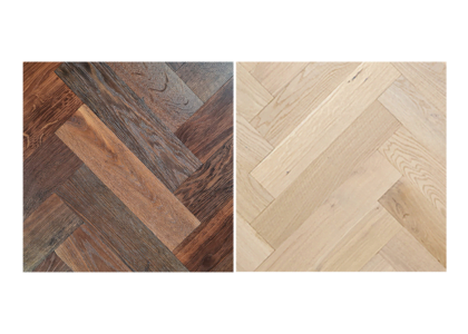 Solid oak Herringbone flooring