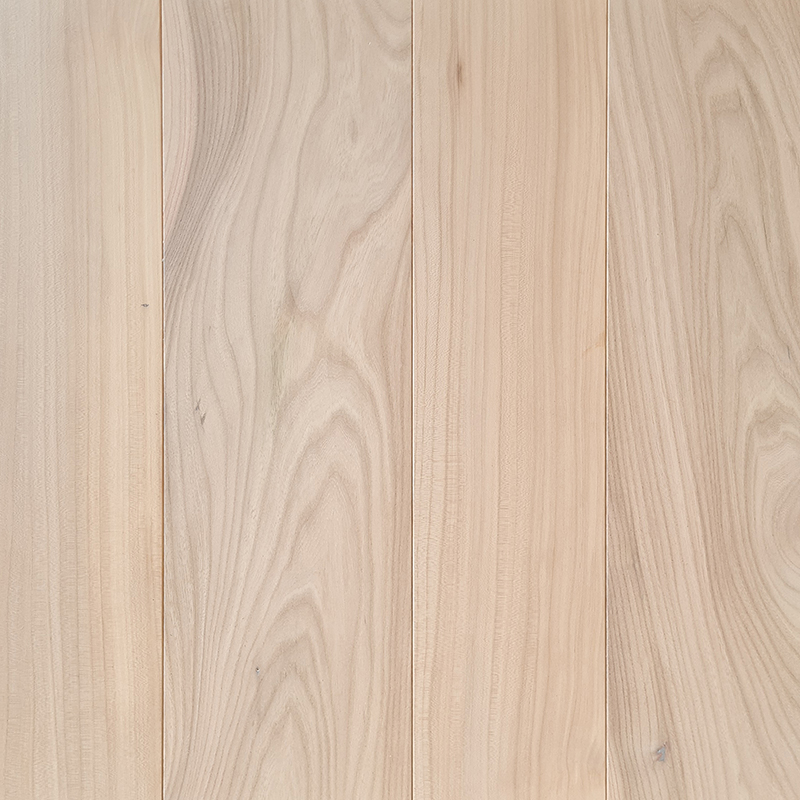 Elm hardwood flooring with a light Linen finish