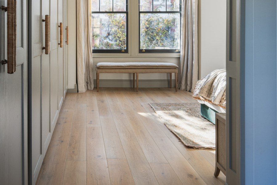 Dry Biscuit oak planks at Fulham Home