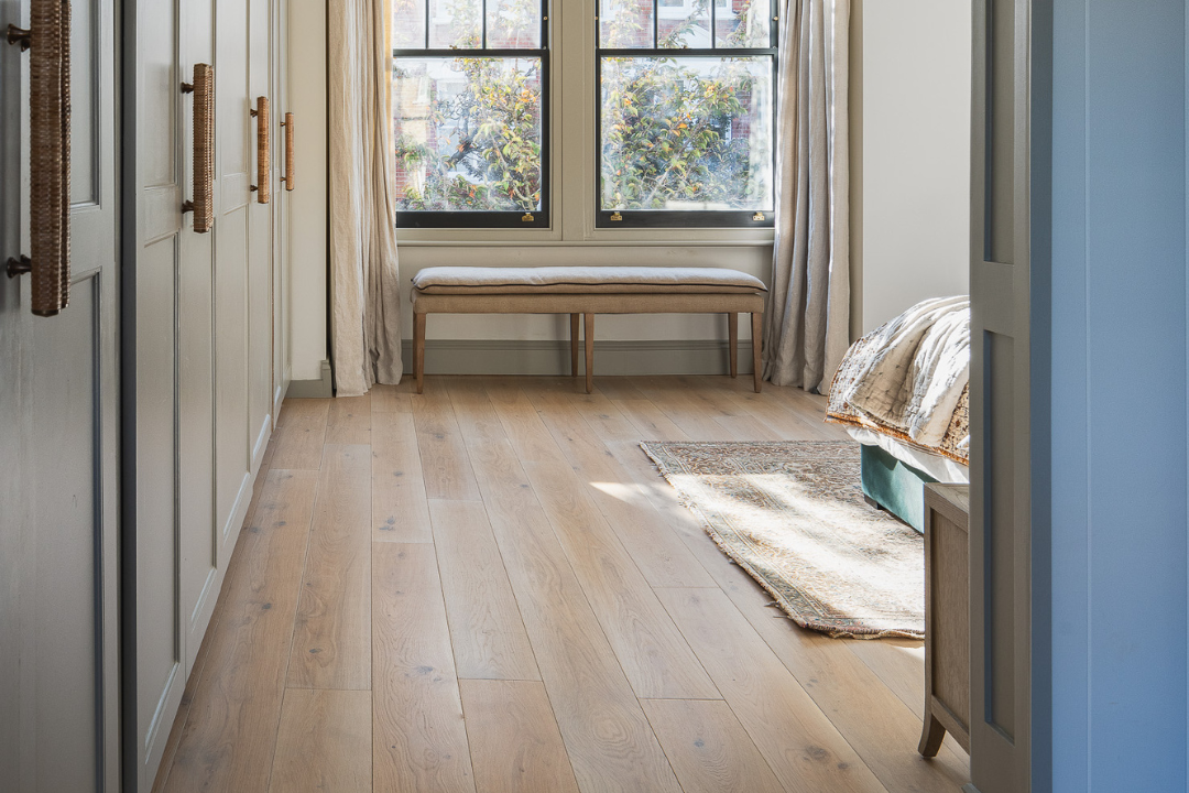 Dry Biscuit oak planks at Fulham Home